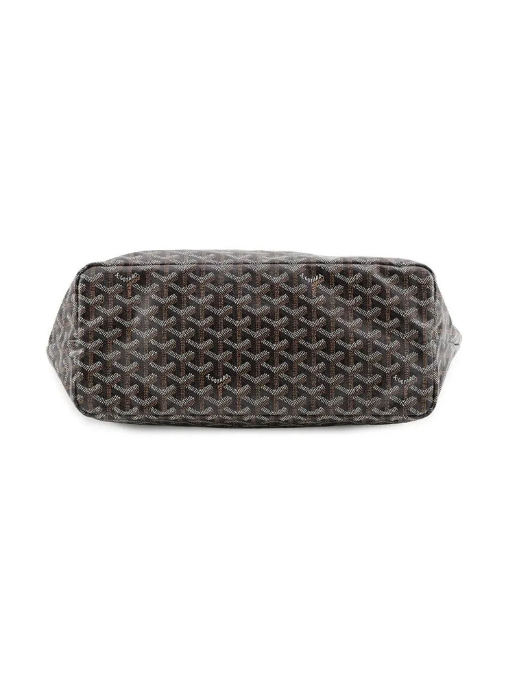 Goyard Tote Bag Saint Louis PM Herringbone Leather Black